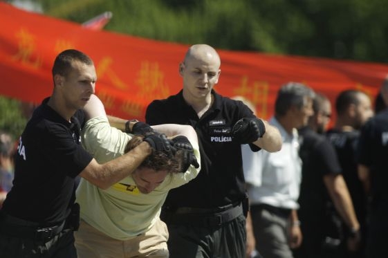 Demonstranti se střetli s delegací Čínské lidové republiky.